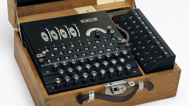Four-rotor German Enigma cypher machine, 1939-1945.